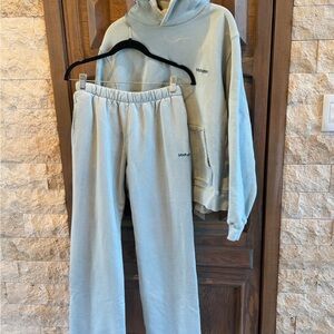 Madhappy Light Bluish Gray heavy well made sweatsuit, size M